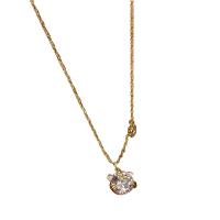 純銀製の宝石類のネックレス, 925スターリングシルバー, トラ, メッキ, 女性用 & ライン石のある, 無色, 長さ:約 15.74 インチ, 売り手 パソコン