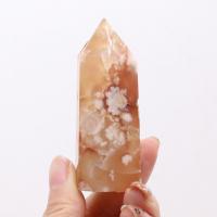Cherry Blossom Agate Point Decoration, mixed colors, 80-90mmx25-30mm 