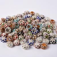 Strass Zink Legierung Europa Perlen, Zinklegierung, DIY & mit Strass, keine, 7x12mm, verkauft von PC