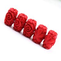 Resin Jewelry Beads, anoint, imitation cinnabar & DIY, red 