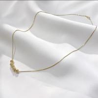 Sterling Silver Jewelry Necklace, 925 Sterling Silver, gold color plated, for woman Approx 17.71 Inch 