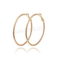 Zinc Alloy Hoop Earring, rose gold color plated, for woman 