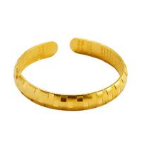 Brass Cuff Bangle, Adjustable & for woman, golden, 10mm 