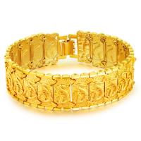 Brass Bracelet, radiation protection & for man, golden, 18mm .5 cm 