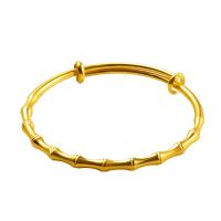 Brass Bangle, for woman, golden, 60-70mm 