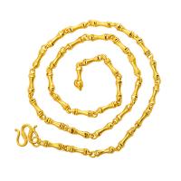 Латунь цепи ожерелье, Другое покрытие, Мужский, Золотой, длина:Приблизительно 45 см, продается PC