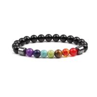 Bracelets en pierres précieuses, pierre gemme, différents matériaux pour le choix & unisexe, couleurs mélangées cm, Vendu par PC
