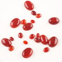 Agate Cabochon, Red Agate, Oval, polished, DIY red 