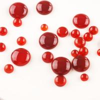 Cabujones de Ágata, Ágata roja, Esférico, pulido, Bricolaje & diverso tamaño para la opción, Rojo, Vendido por UD
