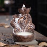 Incense Smoke Flow Backflow Holder Ceramic Incense Burner, Porcelain, handmade, for home and office & durable 