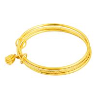 Brass Bangle, for woman, golden 