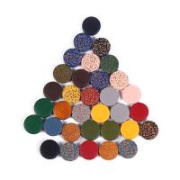Druck Holz Perlen, rund, DIY, gemischte Farben, 15mm, verkauft von PC