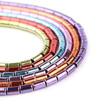 Hematite Beads, Column, Multi-Color Electroplating, DIY .96 Inch 