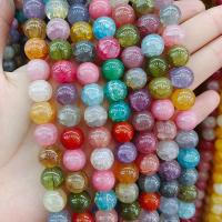 Perles de cristal rondes , DIY & craquelure, plus de couleurs à choisir, 10mm .96 pouce, Vendu par brin