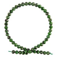 Perles en rouge vert, Rubis en Zoïsite, Rond, DIY & normes différentes pour le choix & facettes .35 pouce, Vendu par brin