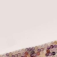 Abalorios de cuarzo de color mezclado, Super-7, Esférico, Bricolaje & facetas, color mixto, 6mm, longitud:15.35 Inch, Vendido por Sarta