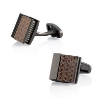 Brass Cufflinks, Zinc Alloy, Square, plated, for man 