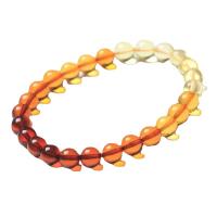 Amber Bracelet, polished, Unisex, mixed colors Approx 19 cm 
