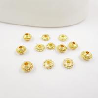 Brass Spacer Beads, plated, DIY, golden, 5mm 