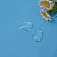 Cabochon cristal naturel, quartz clair, larme, poli, blanc, Vendu par PC