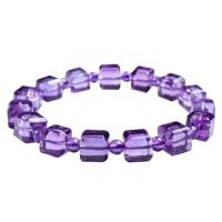 Amethyst Bracelet, Square & radiation protection & for woman, purple cm 
