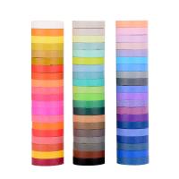 Dekoratives Klebeband, Papier, klebrig, gemischte Farben, 4000x8mm, 60Spulen/Box, verkauft von Box