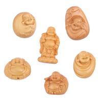 Boxwood Pendant, Buddha, Carved, DIY 