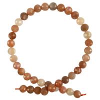 Sonnenstein Perle, rund, DIY & verschiedene Größen vorhanden & facettierte, gemischte Farben, Länge:15.35 ZollInch, verkauft von Strang