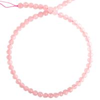 Natürliche Rosenquarz Perlen, rund, DIY & verschiedene Größen vorhanden & facettierte, Rosa, Länge:15.35 ZollInch, verkauft von Strang