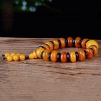 Beeswax Buddhist Beads Bracelet, Flat Round, polished, Unisex, mixed colors .09 Inch 