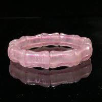 Quartz Bracelets, Rose Quartz, Carved, for woman, pink, 18mm Approx 19 cm 
