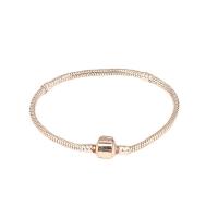Brass Bracelets, plated, for woman, rose gold color 