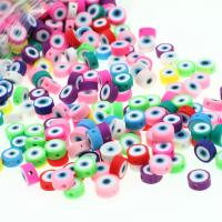 Polymer Clay Jewelry Beads, Evil Eye, DIY 10mm 