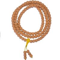 108 Perlen Mala, Rudraksha, poliert, Folk-Stil & für Frau, gelb, 10mm, ca. 108PCs/Strang, verkauft von Strang