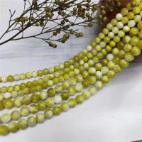 Persian Jade Beads, Round, polished, DIY yellow 