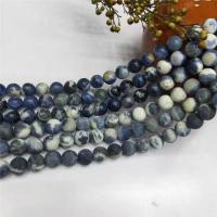 Sodalith Perlen, Sosalith, rund, poliert, DIY & verschiedene Größen vorhanden, keine, verkauft von Strang