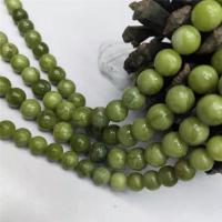 Jade sureño Abalorio, Esférico, pulido, Bricolaje & diverso tamaño para la opción, verde, Vendido por Sarta