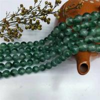 Green Spot Stone Beads, Round, polished, DIY green 