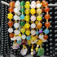 Gemstone Bracelets, Natural Stone, with Plastic Pearl, Round & Unisex & anti-fatigue 8mm Approx 7.48 Inch 
