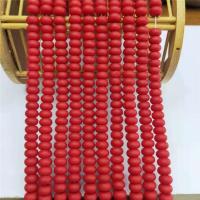 Rondelle Crystal Beads, Abacus, polished, DIY & frosted, bright red 