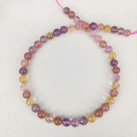 Super-7 Perle, rund, poliert, DIY & verschiedene Größen vorhanden, gemischte Farben, Länge:14.96 ZollInch, verkauft von Strang