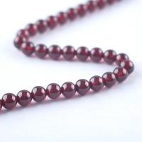 Natural Garnet Beads, Round, polished, DIY red .96 Inch 