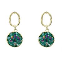 Crystal Drop Earring, Brass, with Crystal, 14K gold plated, fashion jewelry & for woman 