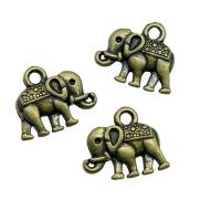 Zinc Alloy Animal Pendants, Elephant, plated 