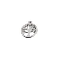 Stainless Steel Hollow Pendant, 304 Stainless Steel, Round, Vacuum Ion Plating, fashion jewelry & DIY 