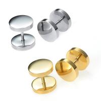 Titanium Steel Stud Earring, Round, Vacuum Ion Plating, for woman 10mm 