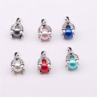Acrylic Zinc Alloy Pendant, with Acrylic, silver color plated, fashion jewelry 