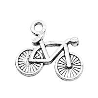Zinc Alloy Jewelry Pendants, Bike, silver color plated, fashion jewelry, silver color 