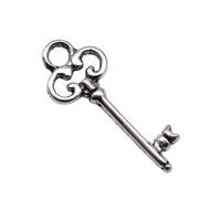 Подвеска- ключ из цинкового сплава , цинковый сплав, Ключ, плакирован серебром, ювелирные изделия моды, серебряный продается PC