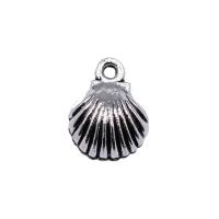 Zinc Alloy Animal Pendants, Shell, silver color plated, fashion jewelry, silver color 
